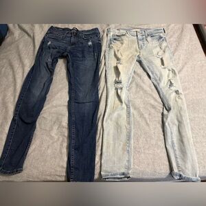 Skinny jeans pacsun Hollister Men's Dark and Light Blue Skinny Jeans